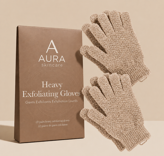 AURA Exfoliator Gloves For Smooth Exfoliation