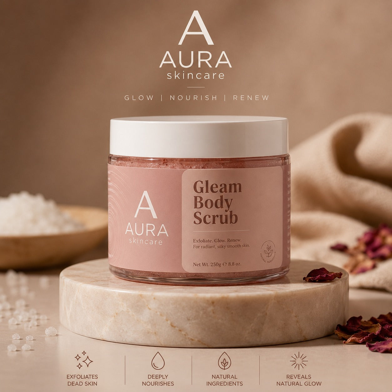 AURA Pre-Tan Leg Prep Scrub — The Step That Makes Your Tan Last Longer